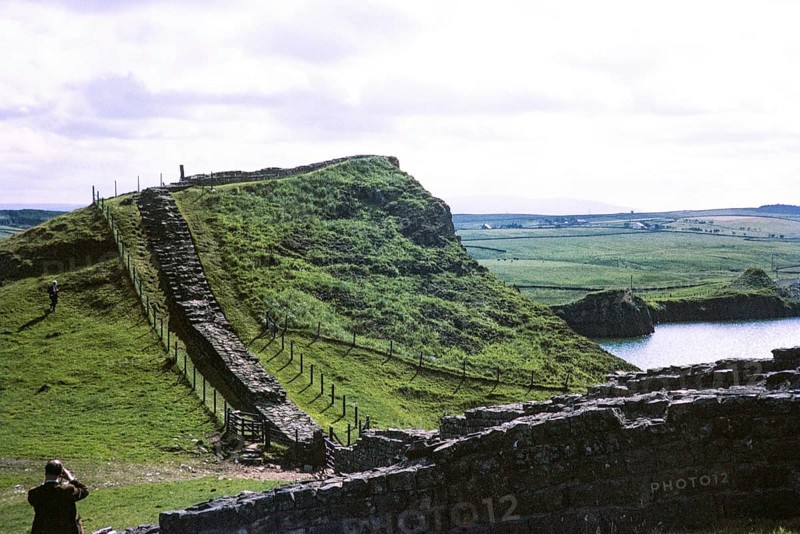 Visit by the Archaeological Society to Hadrian's Wall, Northumberland, England, UK West of Mile Castle 42 1969