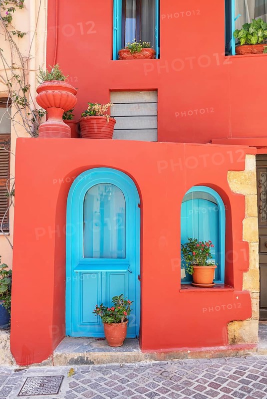 Traditional House, Chania, Crete, Greek Islands, Greece, Europe