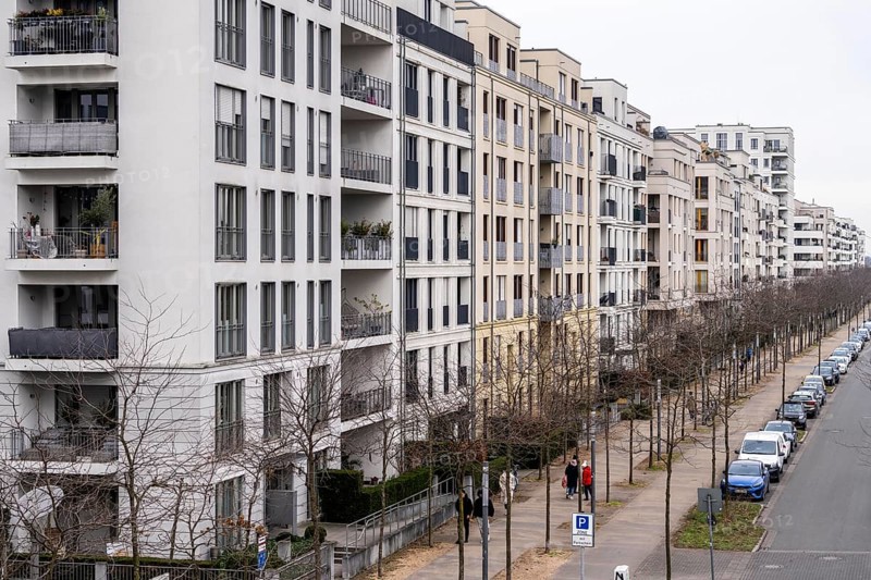 Residential buildings, rental flats, condominiums in the city centre, Düsseldorf-Pempelfort, Toulouser Allee North Rhine-Westphalia, Germany, Europe