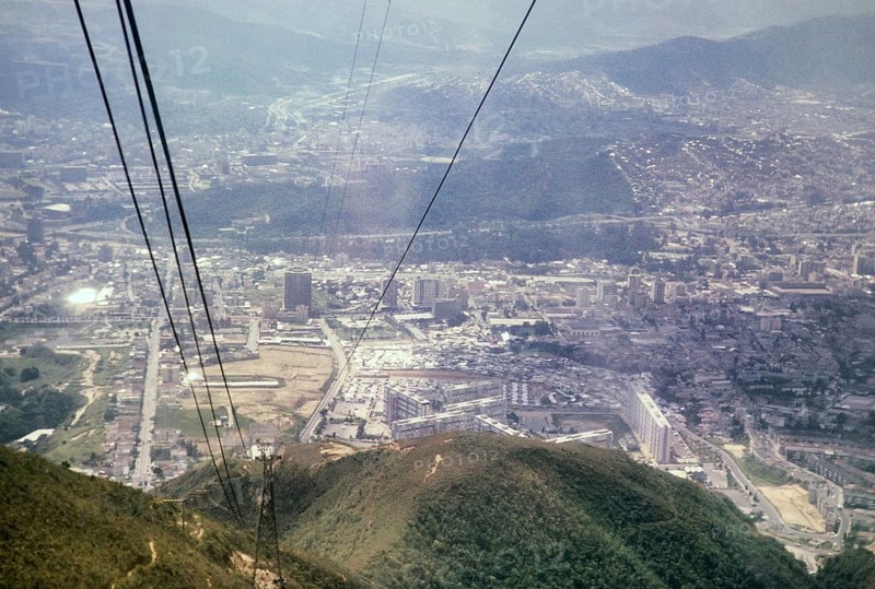 City view of Teleferico, Caracas, Venezuela, South America 1963, South America