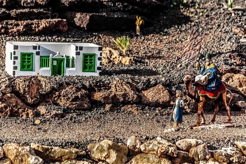 2016, Lanzarote, ESP, Spain, Canary Islands, Canary Islands, Atlantic Ocean, Lanzarote, biosphere reserve, volcano, volcanism, volcanic island, island, nativity scene scene, Christmas, recording date, Europe