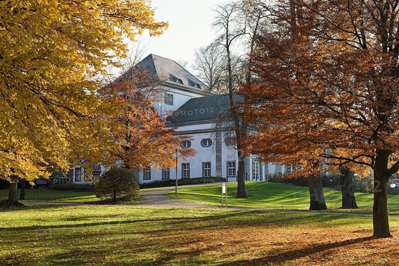 Autumn in the spa gardens of Bad Oeynhausen Germany