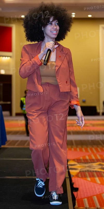 Chicago, Illinois, Linqua Franqa, an organizer and cultural worker, performs at the 2024 Labor Notes conference, The conference brought together 4, 700 union activists from across the United States and beyond