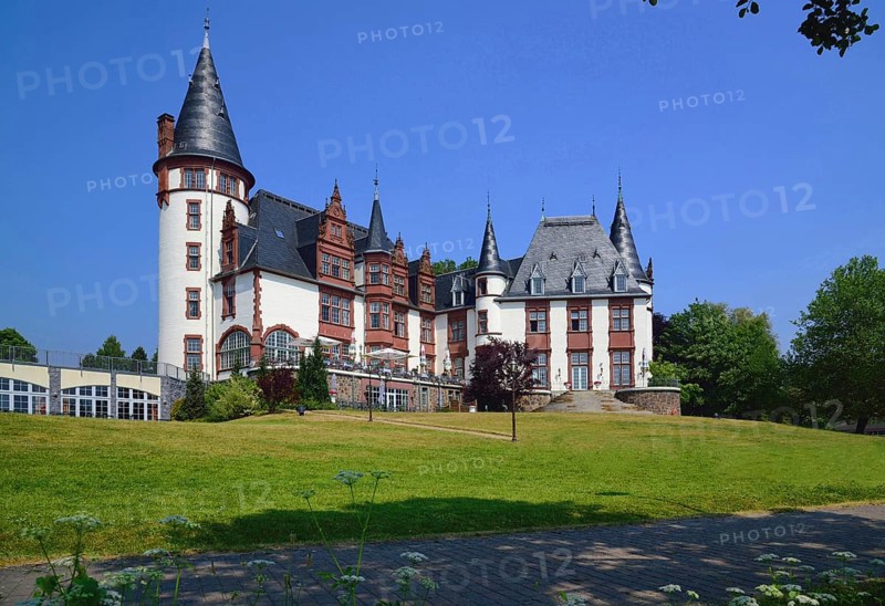 Europe, Germany, Mecklenburg-Western Pomerania, Klink Castle on the Müritz near Waren, castle hotel, built in 1898, Hamburg, Hamburg, Federal Republic of Germany, Europe