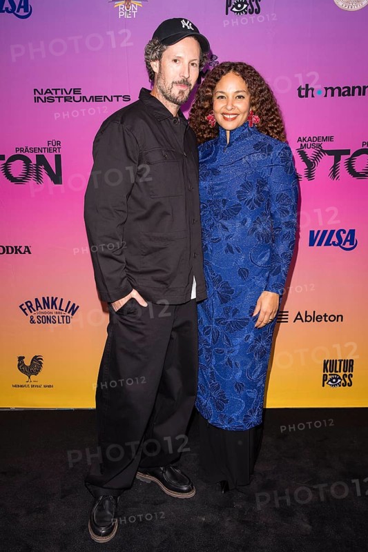 Max Herre and Joy Denalane on the red carpet in front of the Polyton 2024 award ceremony in Berlin's Atelier Gardens on 23 October 2024. The award has been taking place since 2023 and is a successor to the Echo music award