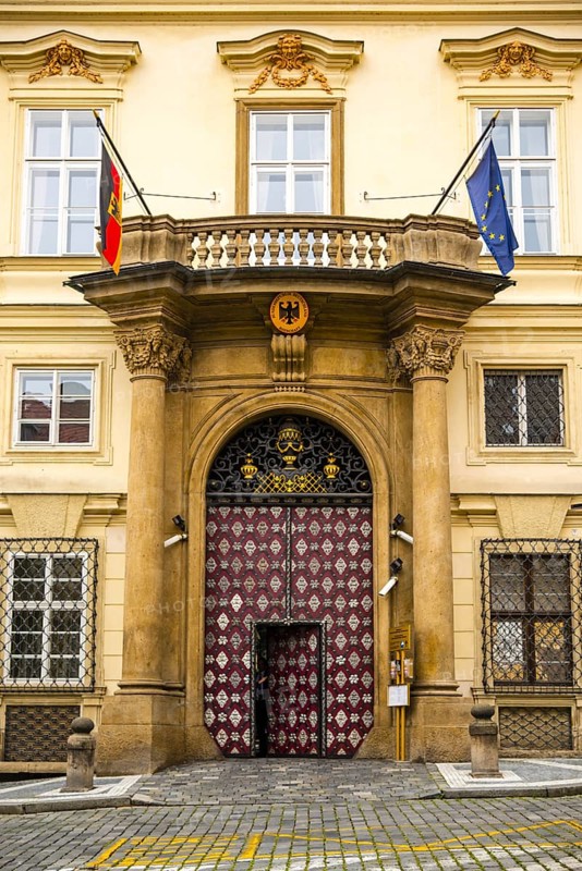 German Embassy, Lobkowitz Palace, Prague, Bohemia, Czech Republic, Czech Republic, Europe