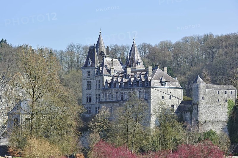 The Ursel castle at Durbuy, known as the smallest city in Europe, Ardennes, Belgium, Europe