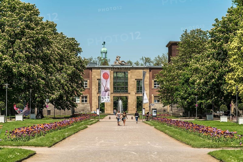 The Museum Kunstpalast Foundation, an art museum in the Court of Honour, state capital Düsseldorf, North Rhine-Westphalia, Germany, Europe