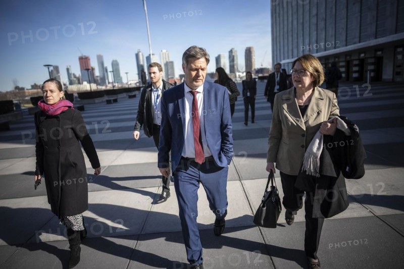 Trip by Federal Minister for Economic Affairs and Climate Protection Robert Habeck to the USA from 06-10 March 2024 Trip to the United Nations with Permanent Representative of the Federal Republic of Germany to the United Nations Antje Leendertse on 08 March 2024