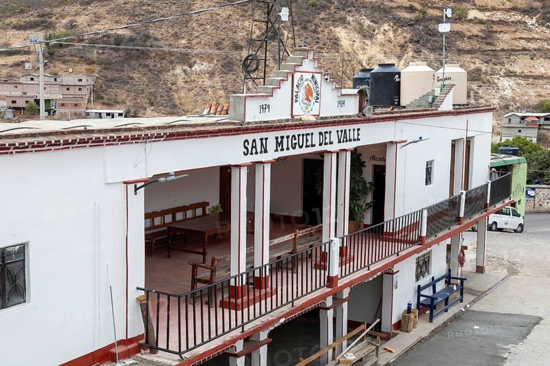 San Miguel del Valle, Oaxaca, Mexico, City Hall or the Palacio Municipal, in this rural Mexican town, Central America