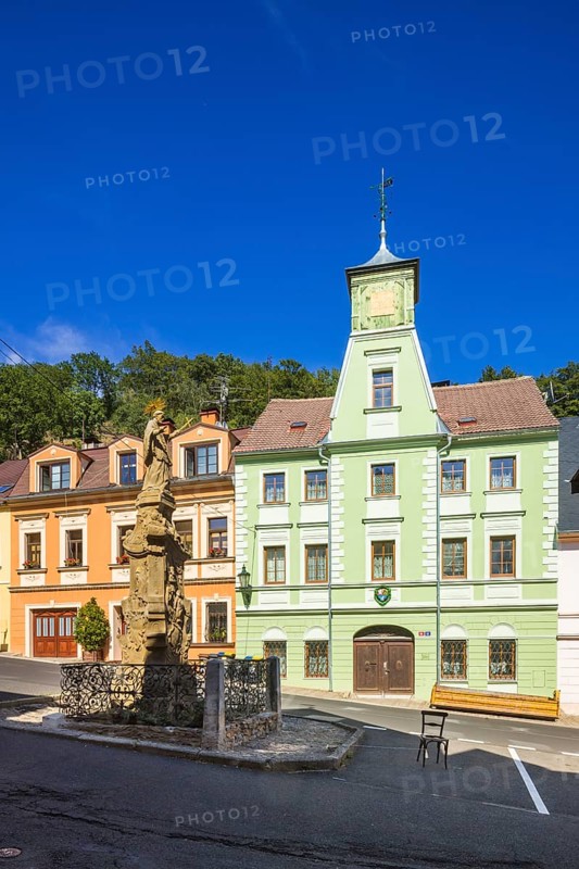 Krupka (German: Graupen) is a town in the Ústecký kraj in the Czech Republic. The well-preserved monument zone with buildings from the Gothic and Renaissance periods is a reminder of the historical significance and greatness of the old mining town, Graupen, Horní Krupka, Czech Republic, Europe