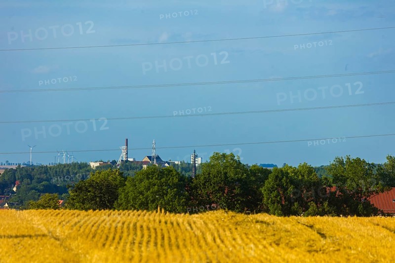 View over Freiberg to the Reichen Zeche, Landmark, Freiberg, Saxony, Germany, Europe