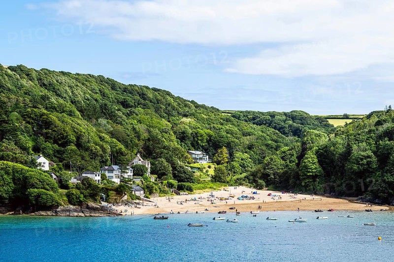 Boats and Yachts on Kingsbridge Estuary in Salcombe and Mill Bay, Batson Creek, Southpool Creek, Devon, England, United Kingdom, Europe
