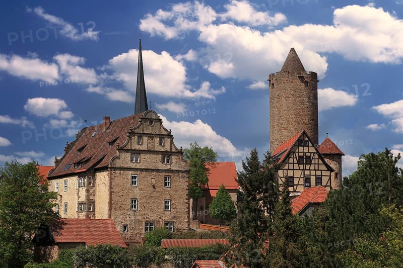 Hinterburg and Hinterturm, Schlitz, small town in the east of the Vogelsberg district in central Hesse, Hesse, Germany, Europe