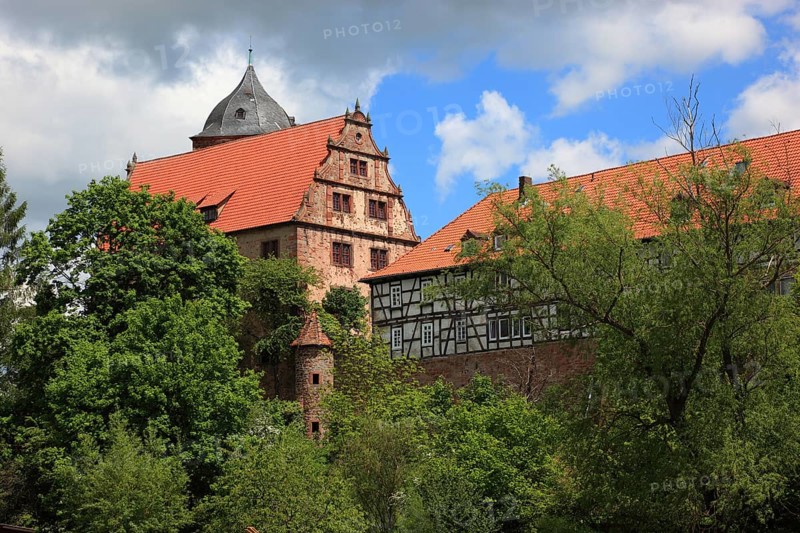 Vorderburg, Schlitz, small town in the east of the Vogelsberg district in central Hesse, Hesse, Germany, Europe
