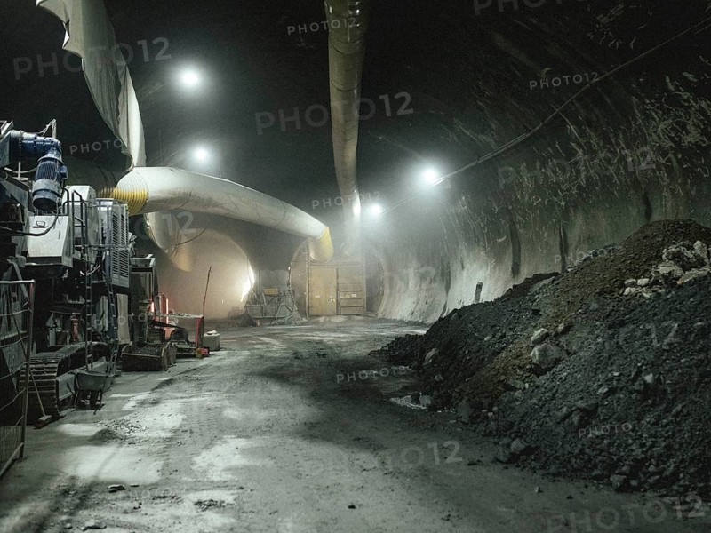 Tunnel section in construction lot H41, Brenner Base Tunnel, Zenzendorf, Tyrol, Austria, Europe