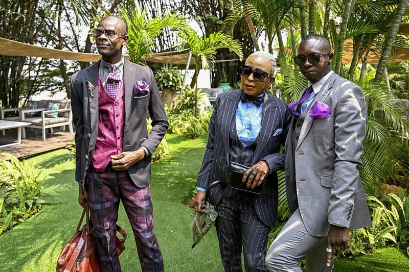 Sapeurs, members of the Société des Ambianceurs et des Personnes élégantes (SAPE), society of entertainers and stylish people, Brazzaville, Republic of Congo