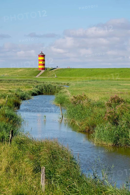 Pilsum Lighthouse, Pilsum, Krummhörn, East Frisia, Lower Saxony, Germany, Europe
