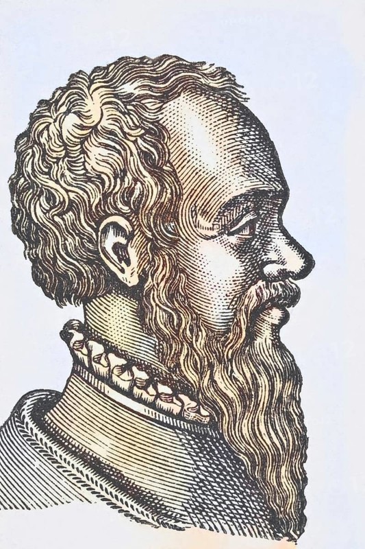 Clement Marot, 1496, 1544, French poet of the Renaissance. From Science and Literature in The Middle Ages by Paul Lacroix, published in London 1878, Historical, digitally restored reproduction from a 19th century original, Record date not stated