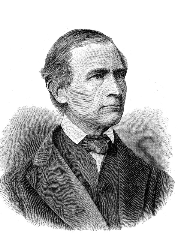 Johann Gottfried Galle, 9 June 1812 - 10 July 1910, was a German astronomer, climatologist and university lecturer. He was involved in the discovery of the planet Neptune, Historical, digital reproduction of an original from the 19th century