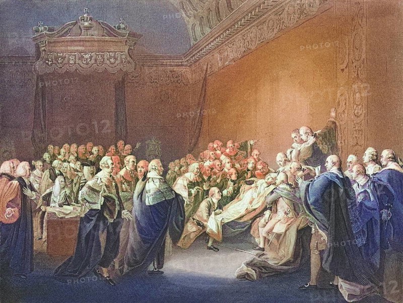 Death of Chatham. William Pitt, 1st Earl of Chatham 1708, 1778. British Whig statesman, Historical, digitally restored reproduction from a 19th century original, Record date not stated