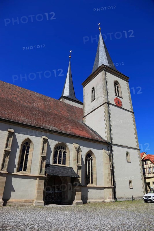 Catholic parish church of St Kilian, Kolonat and Totnan, Hassfurt, Hassfurt, Hassberge district, Lower Franconia, Bavaria, Germany, Europe