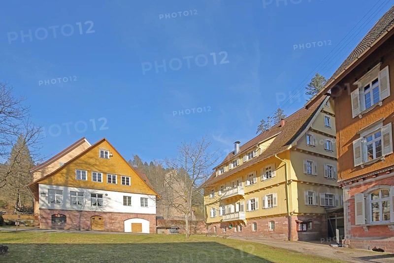 Historic buildings at Allerheiligen Monastery, Oppenau, Northern Black Forest, Black Forest, Ortenau, Baden-Württemberg, Germany, Europe
