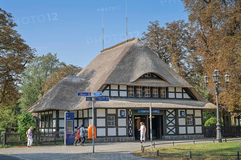 Dahlem Dorf underground station, Königin-Luise-Straße, Dahlem, Steglitz-Zehlendorf, Berlin, Germany, Europe