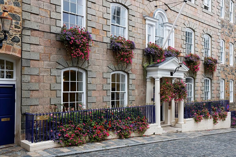 Constables Office in St Peter Port, police station, Channel Island Guernsey, England, Great Britain