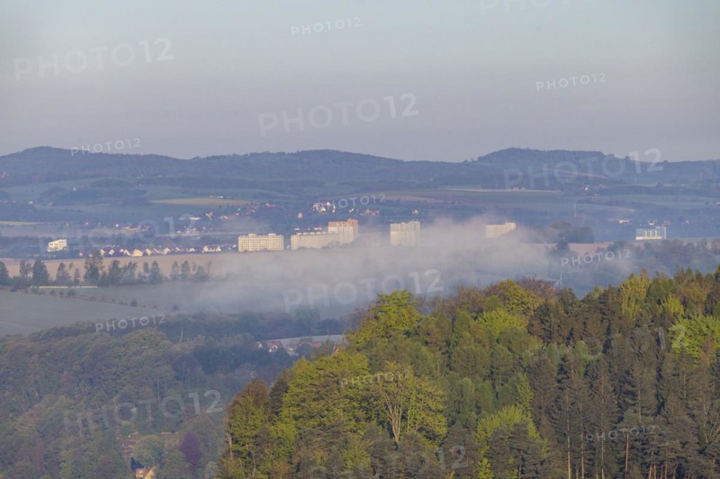 Sunrise in Saxon Switzerland, Rathen, Saxony, Germany, Europe