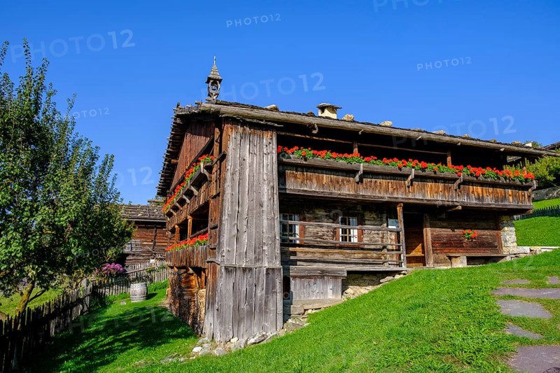 Firehouse from the Höfeler farm, South Tyrolean Folklore Museum, Dietenheim, Freilchtmuseum, Pustertal, South Tyrol, Italy, Europe