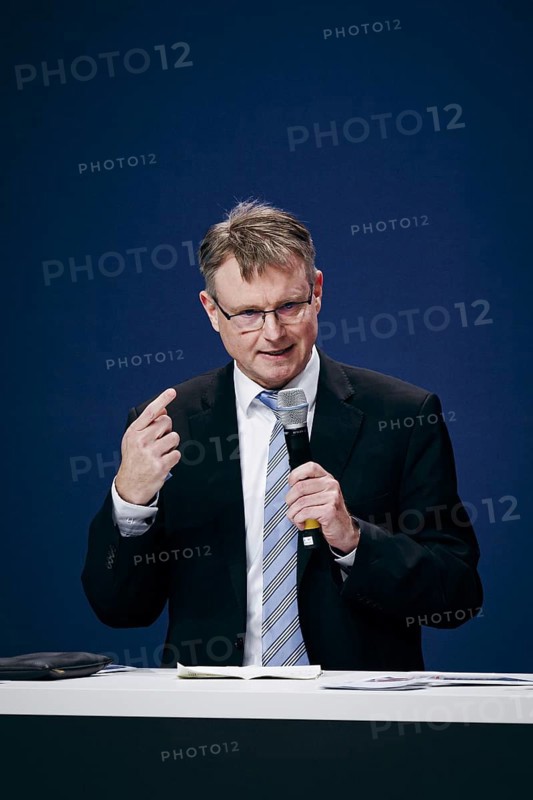 Stefan Kooths, German economist, recorded at the event, Wir hören zu | Gipfel der CDU/CSU-Fraktion I Wirtschaftswende für Deutschland in the German Bundestag in Berlin, 1 February 2024