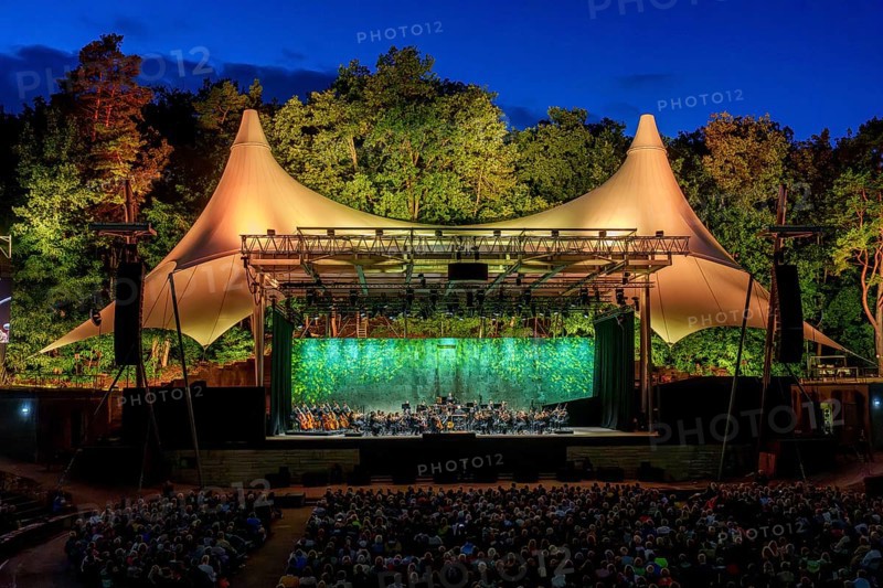 West-Eastern Divan Orchestra with conductor Daniel Barenboim live at the Berlin Waldbühne on 09.08.2024