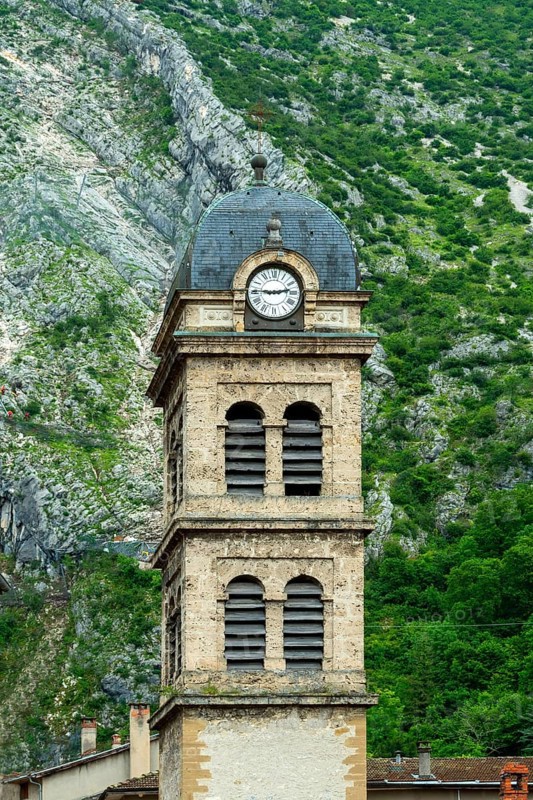 Pont en Royans. Church Saint Pierre. Isère. Auvergne-Rhone-Alpes. Vercors regional natural park. France