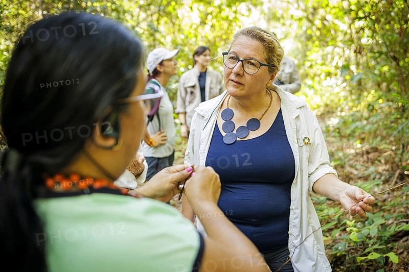 Svenja Schulze (SPD), Federal Minister for Economic Cooperation and Development, visits the community of Jamaraqua in the Tapajos National Forest. Here during a visit to the national forest. Jamaraqua, 20.07.2024. Photographed on behalf of the Federal Ministry for Economic Cooperation and Development