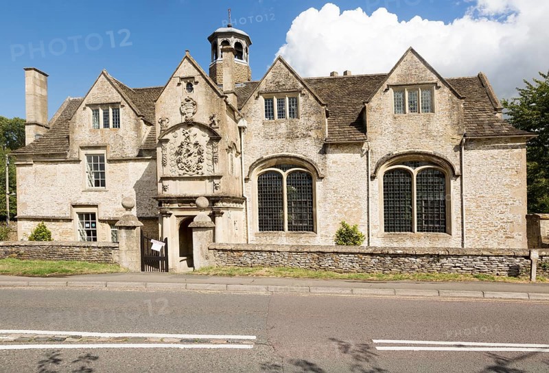 Seventeenth century school and almshouse building, Corsham, Wiltshire, England, UK