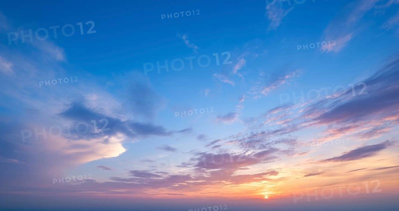 Beautiful dramatic scenic sunset sky background
