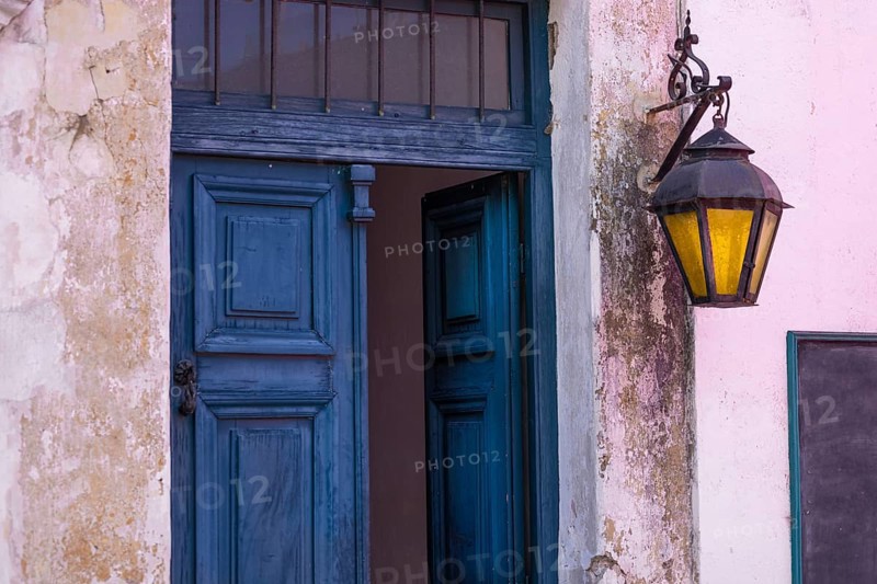 Uruguay, colonial streets of Colonia Del Sacramento in historic center of Barrio Historico, South America