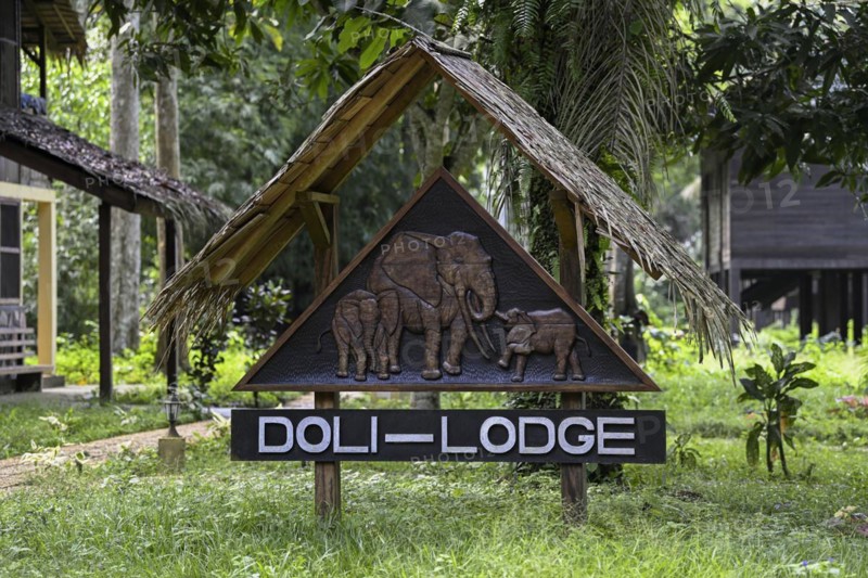 Sign at Doli Lodge, Bayanga, Sangha-Mbaéré Prefecture, Central African Republic, Africa