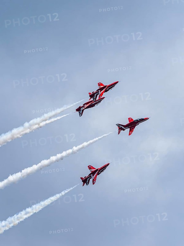 Red Arrows, Royal Air Force Aerobatic Team, Airshow 2024, Teignmouth, Devon, England, United Kingdom, Europe