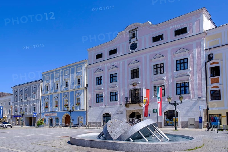 Museum Lauriacum on the main square, Enns, Mühlviertel region, Upper Austria, Austria, Europe