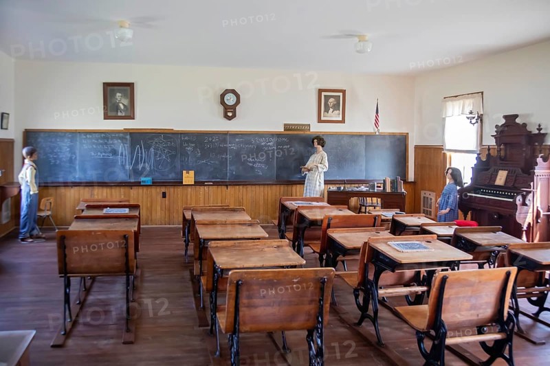 Holdrege, Nebraska - The Snowball School at the Nebraska Prairie Museum. The school was built nearby in 1888.