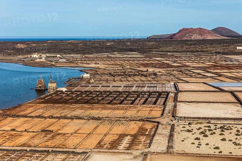 2016, Lanzarote, Salinas de Janubio, ESP, Spain, Canary Islands, Canary Islands, Atlantic Ocean, Lanzarote, biosphere reserve, volcano, volcanism, volcanic island, island, saltworks, salt, salt mining, recording date, Europe