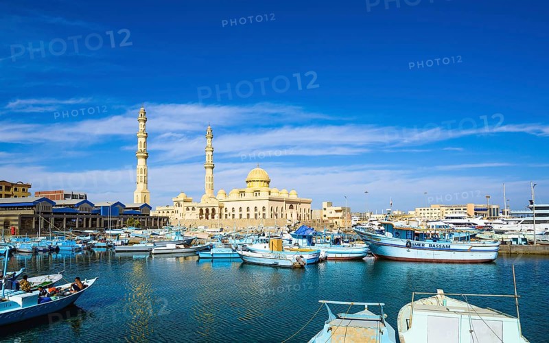 Al Mina Mosque, Hurghada, Red Sea, Egypt, Africa