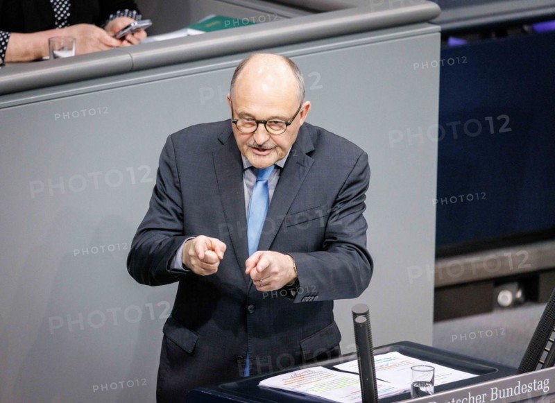Michael Meister, Member of the German Bundestag (CDU/CSU), recorded during a speech on the euro balance sheet in the German Bundestag in Berlin, 22/02/2024