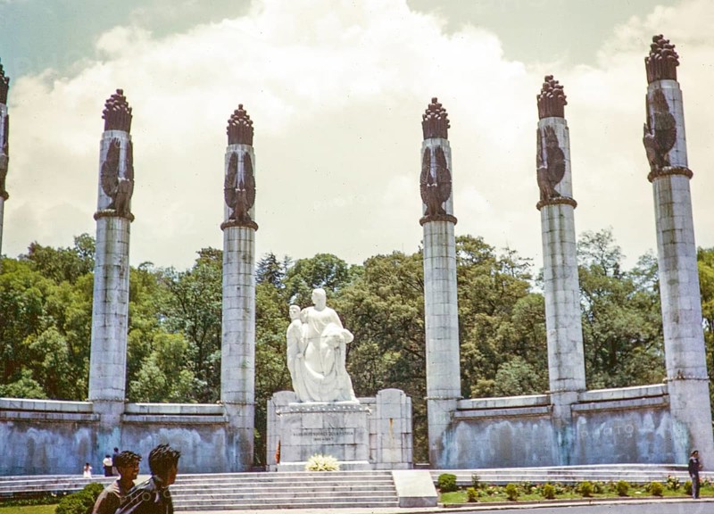 Monument to the young heroes, Chapultepec Park, Ciudad de México, Mexico City, CDMX, Mexico around 1961