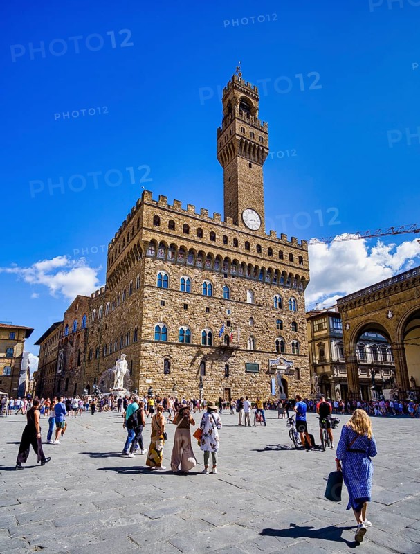 Palazzo Vecchio, Piazza della Signoria, Florence, Tuscany, Italy, Europe