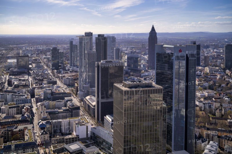 Sparkassen-Tower, Messeturm, financial district, banking district, Frankfurt am Main, Hesse, Germany, Europe
