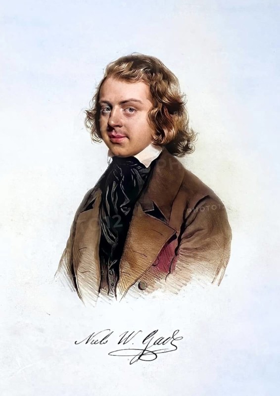 Niels Wilhelm Gade (born 22 February 1817 in Copenhagen, died 21 December 1890 in Copenhagen) was a Danish composer and conductor, Historic, digitally restored reproduction from a 19th century master, Record date not stated