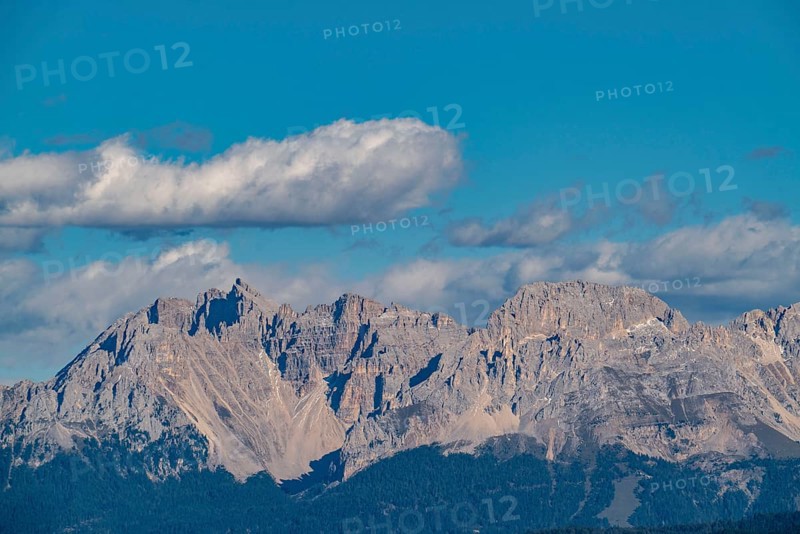Alps, mountain panorama, rose garden group above the Etschtal valley, South Tyrol, Italy, Europe